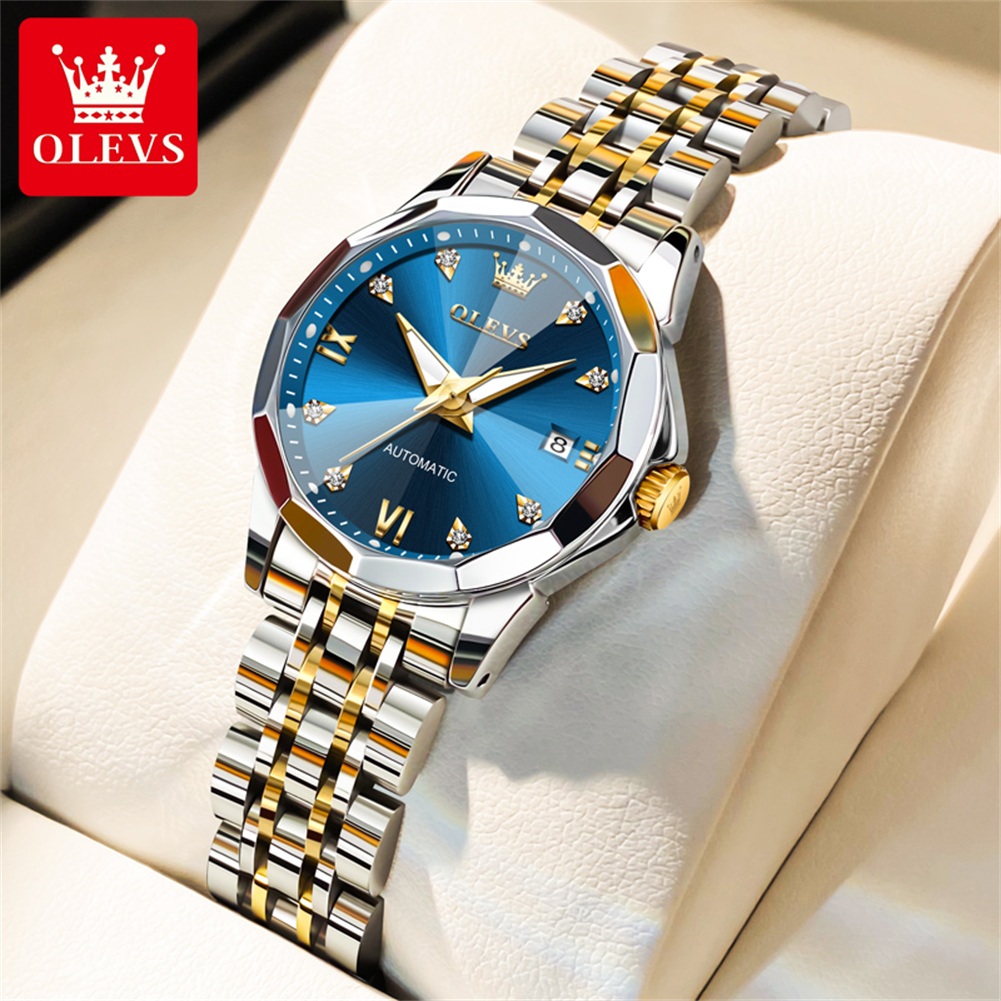 Accessories With Watch - OLEVS Women's Watches Trend Elegant Sparkling
