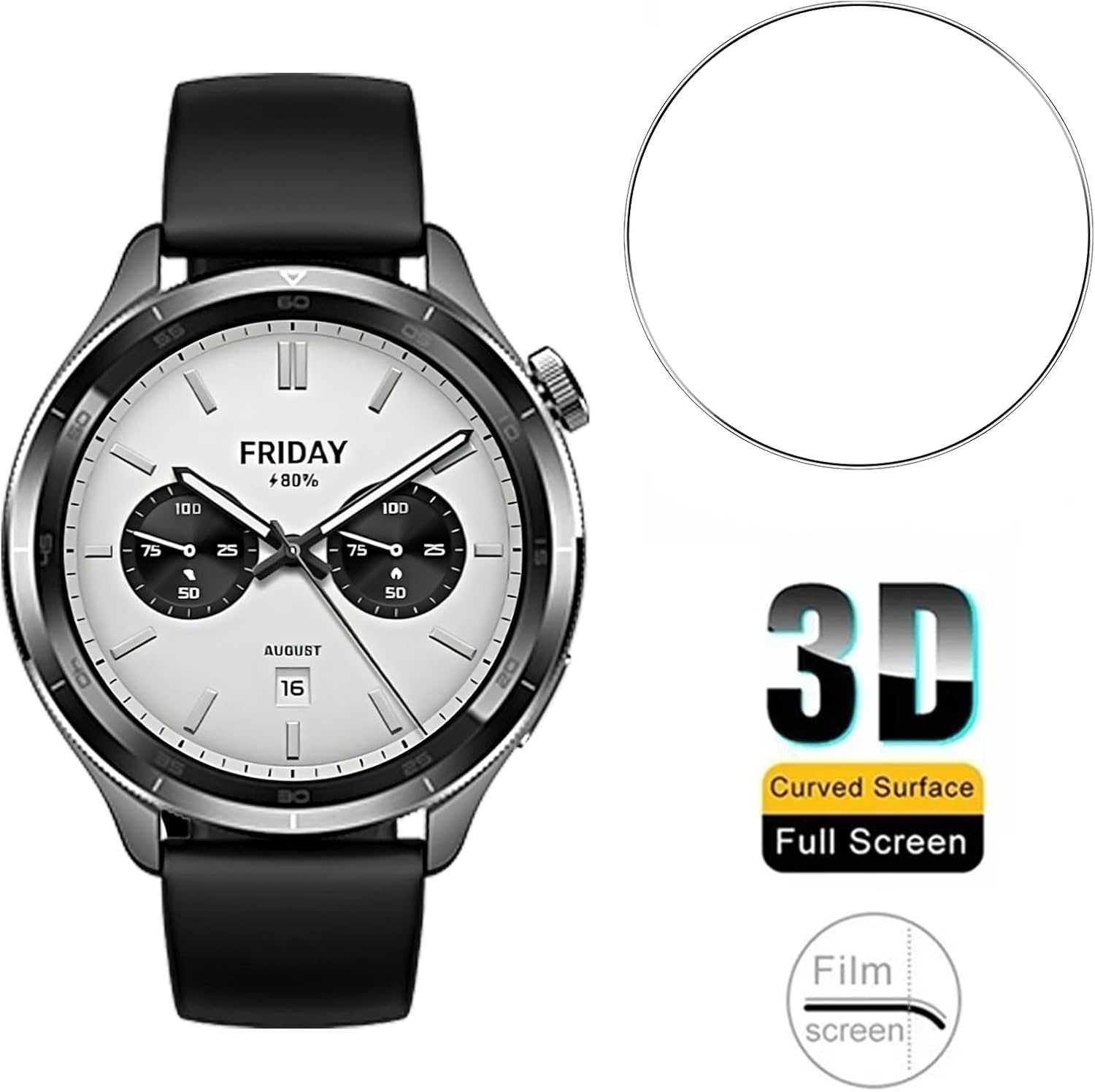 3PCS Tempered Glass Smartwatch – обзор и цена Xiaomi Smartwatch S4 Accessories