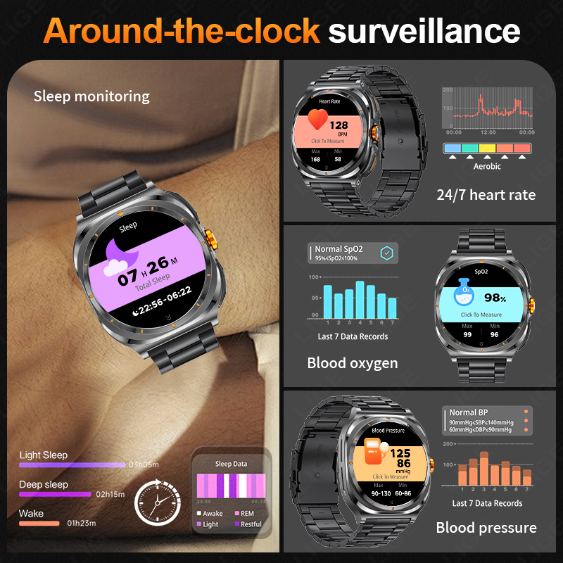 LIGE 2025 Watch Wireless Earph – обзор и цена Smartwatch Headset
