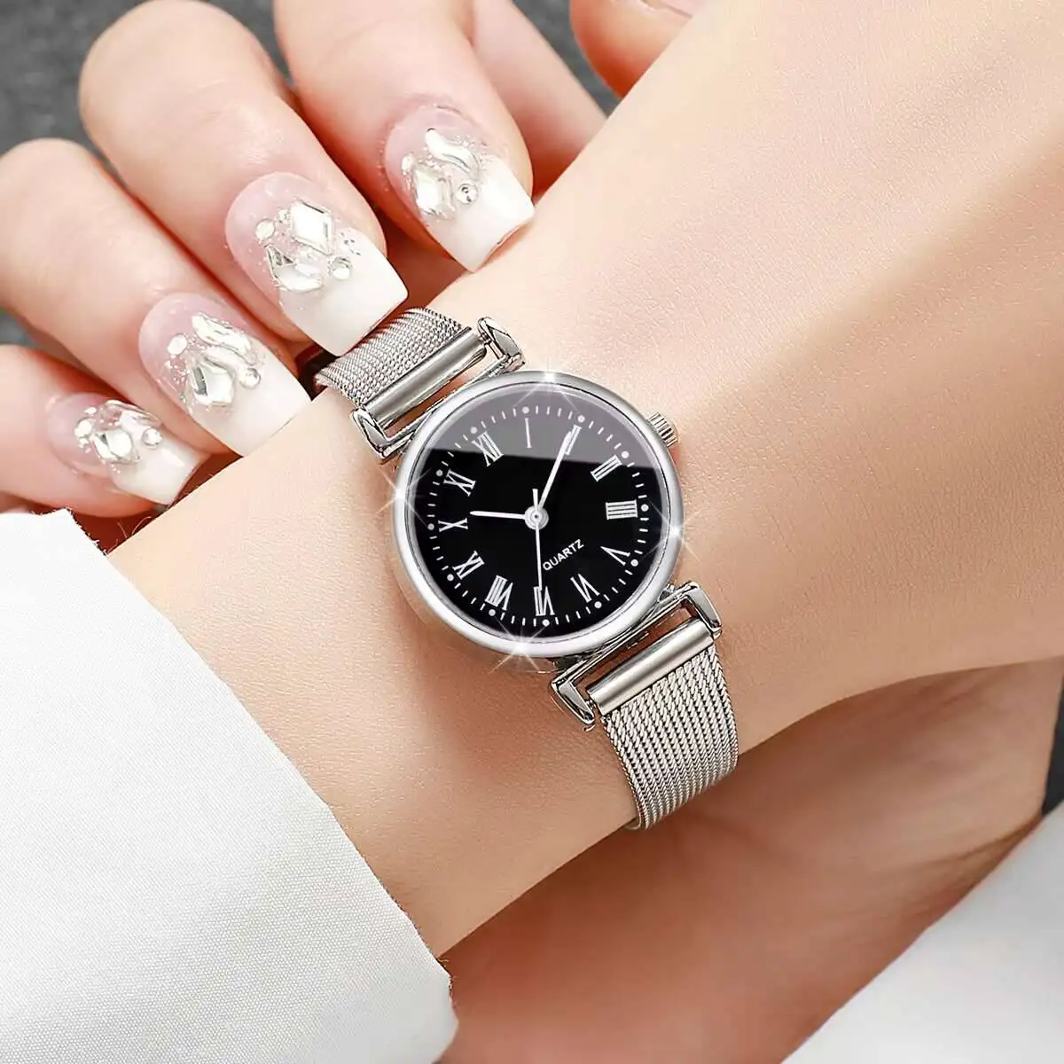 1/2PCS Fashion Women Watches C – обзор и цена Stainless Mesh Band