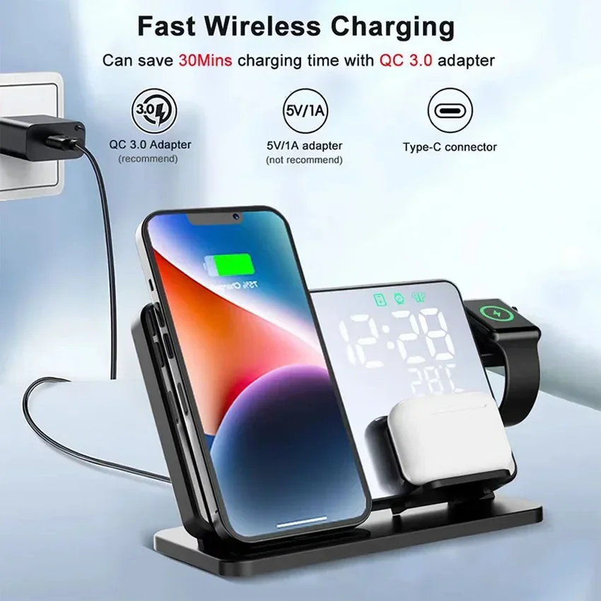 Wireless Charger Alarm Clock S – обзор и цена Smartwatch Ac