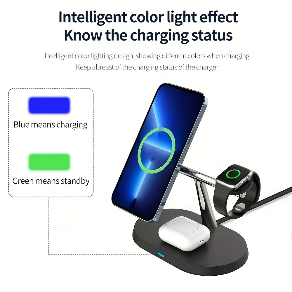 3 in 1 Magnetic Wireless Charg – обзор и цена Watch Charger Cable