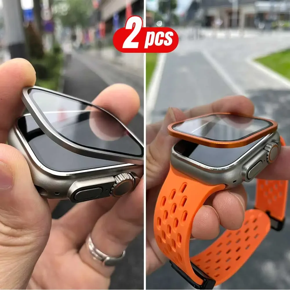 2PCS Titanium Metal Frame for  – обзор и цена Smartwatch Watch Accessories For Women
