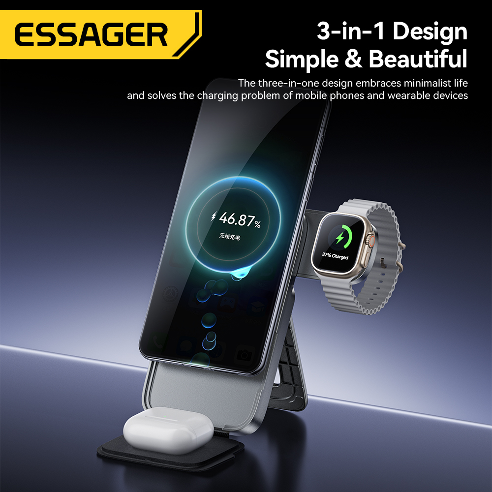 Essager 3-in-1 Portable Foldin – обзор и цена Smartwatch Ac