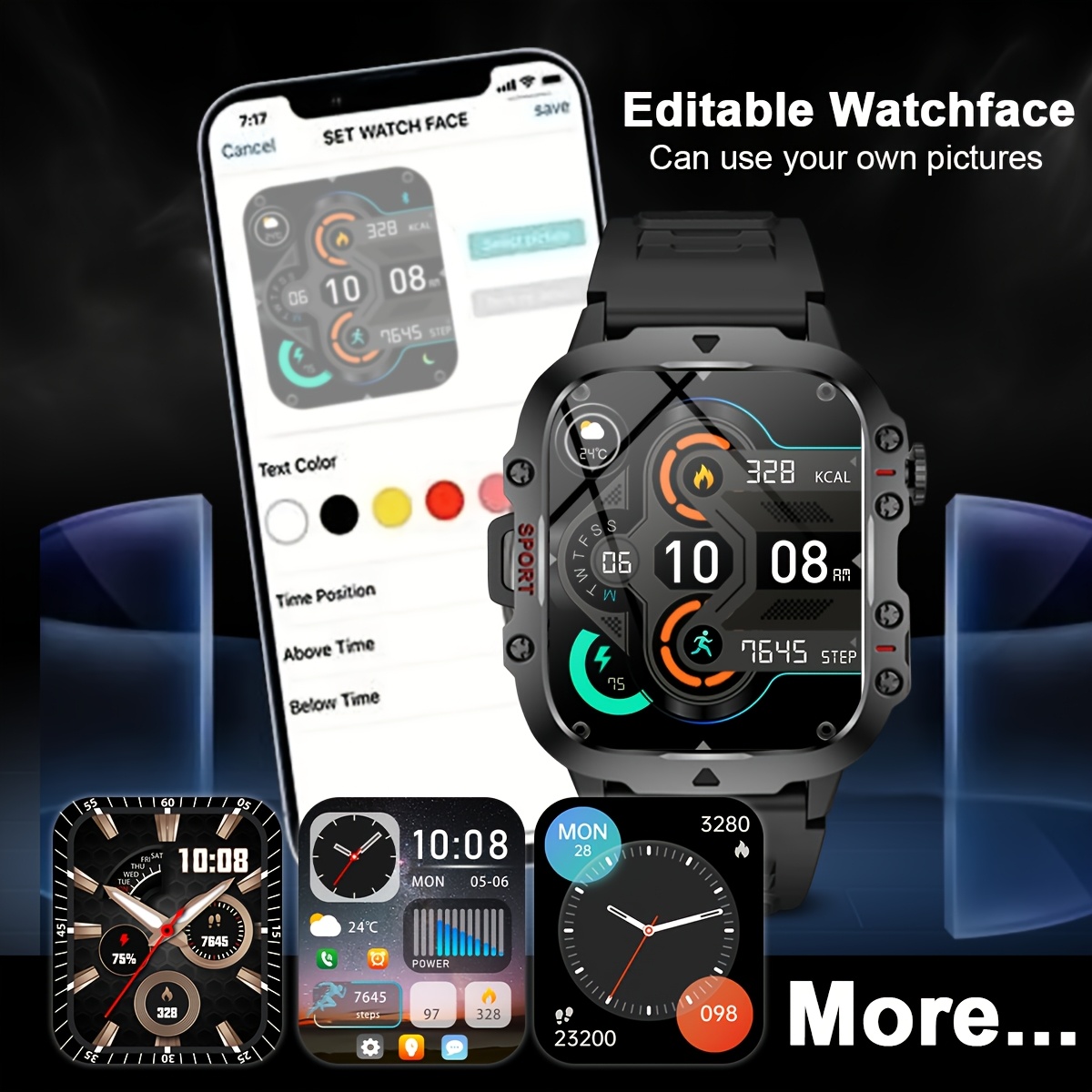 New Smart Watch, Equipped with – обзор и цена Smartwatch Face