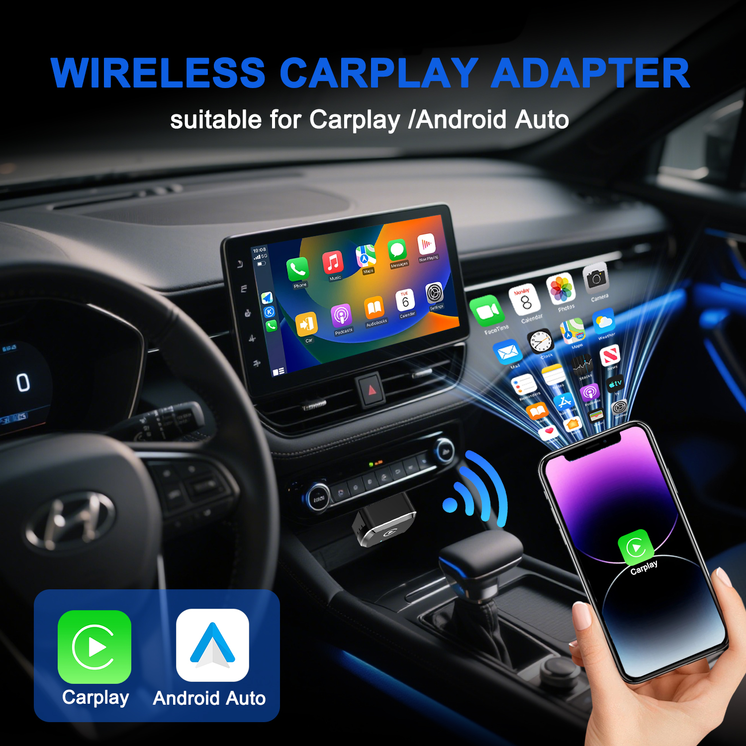 CarPlay Android Auto Wireless  – обзор и цена Smartwatch Universal