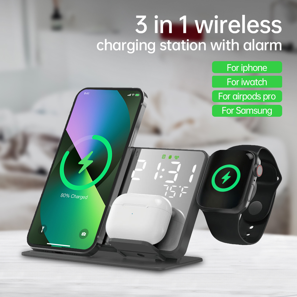 3 in 1 Wireless Charger For iP – обзор и цена Smartwatch Ac