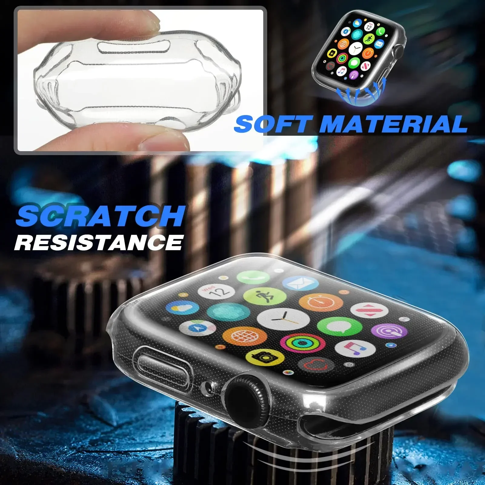 Cover For Apple Watch Case 44m – обзор и цена Smartwatch Watch Accessories For Women