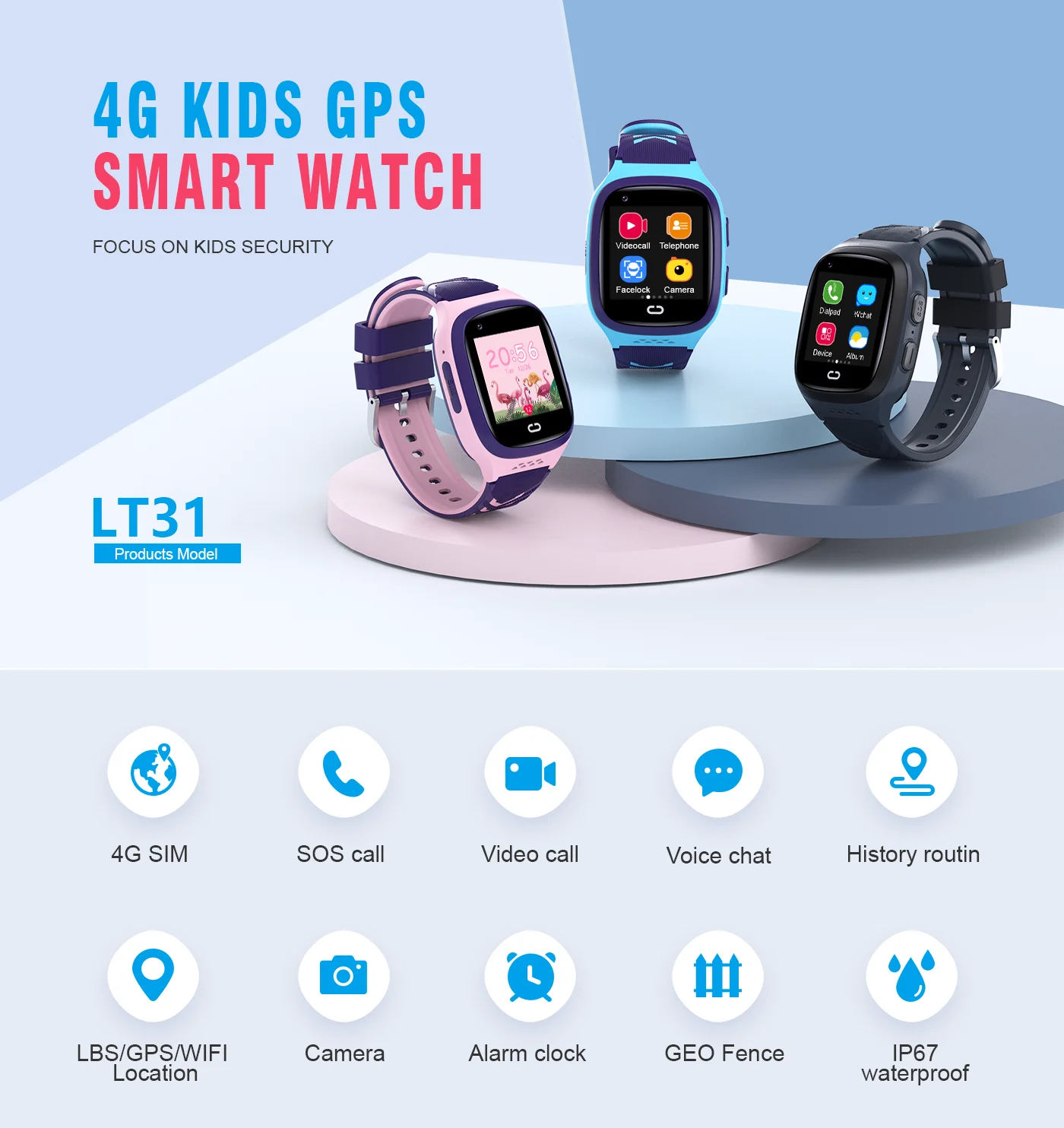 4G Kids Smartwatch SOS Waterpr – обзор и цена Smartwatch Id