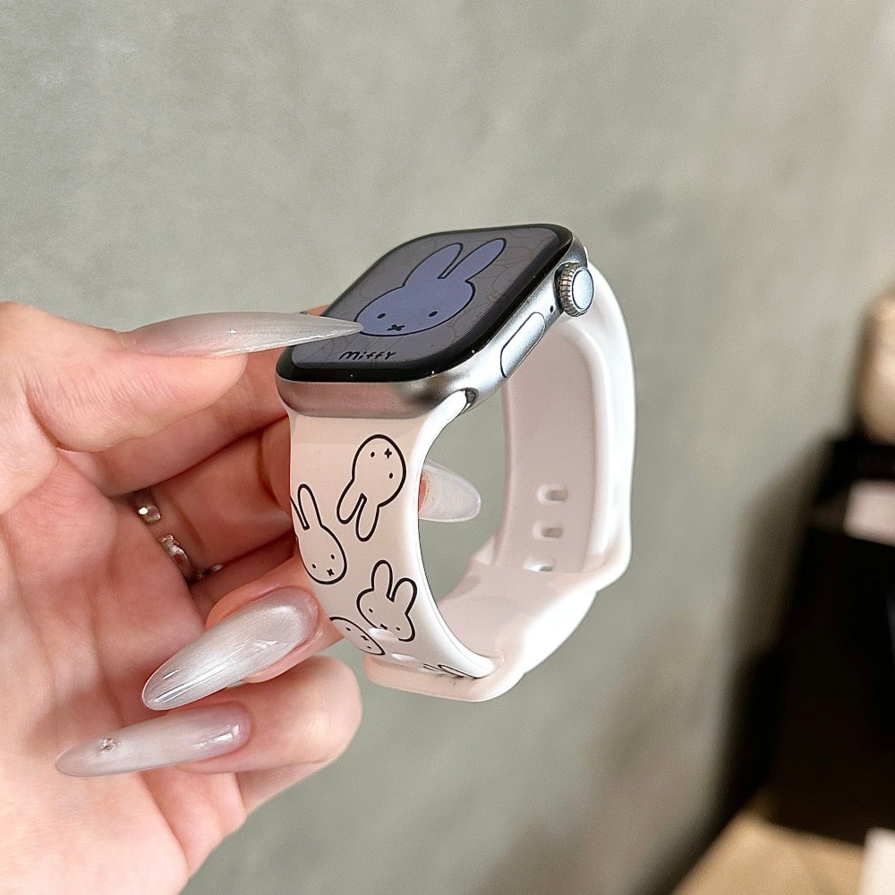 Cute Miffy Rabbit Cartoon Watc – обзор и цена Apple Smartwatch Accessories
