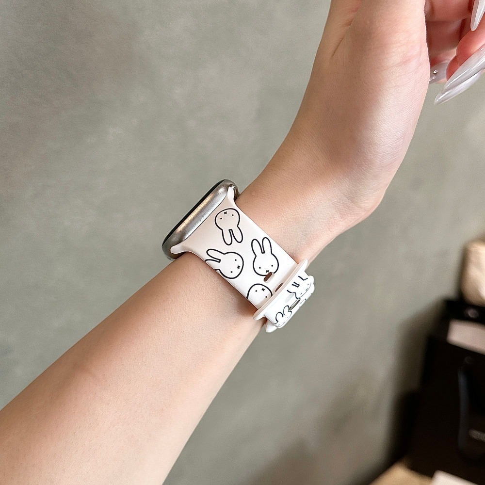 Cute Miffy Rabbit Cartoon Watc – обзор и цена Apple Smartwatch Accessories