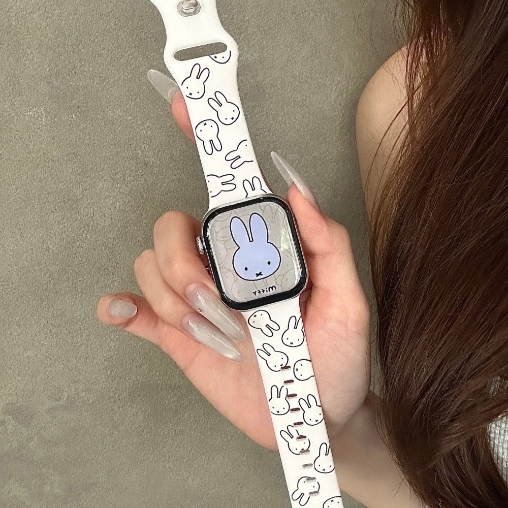 Cute Miffy Rabbit Cartoon Watc – обзор и цена Apple Smartwatch Accessories