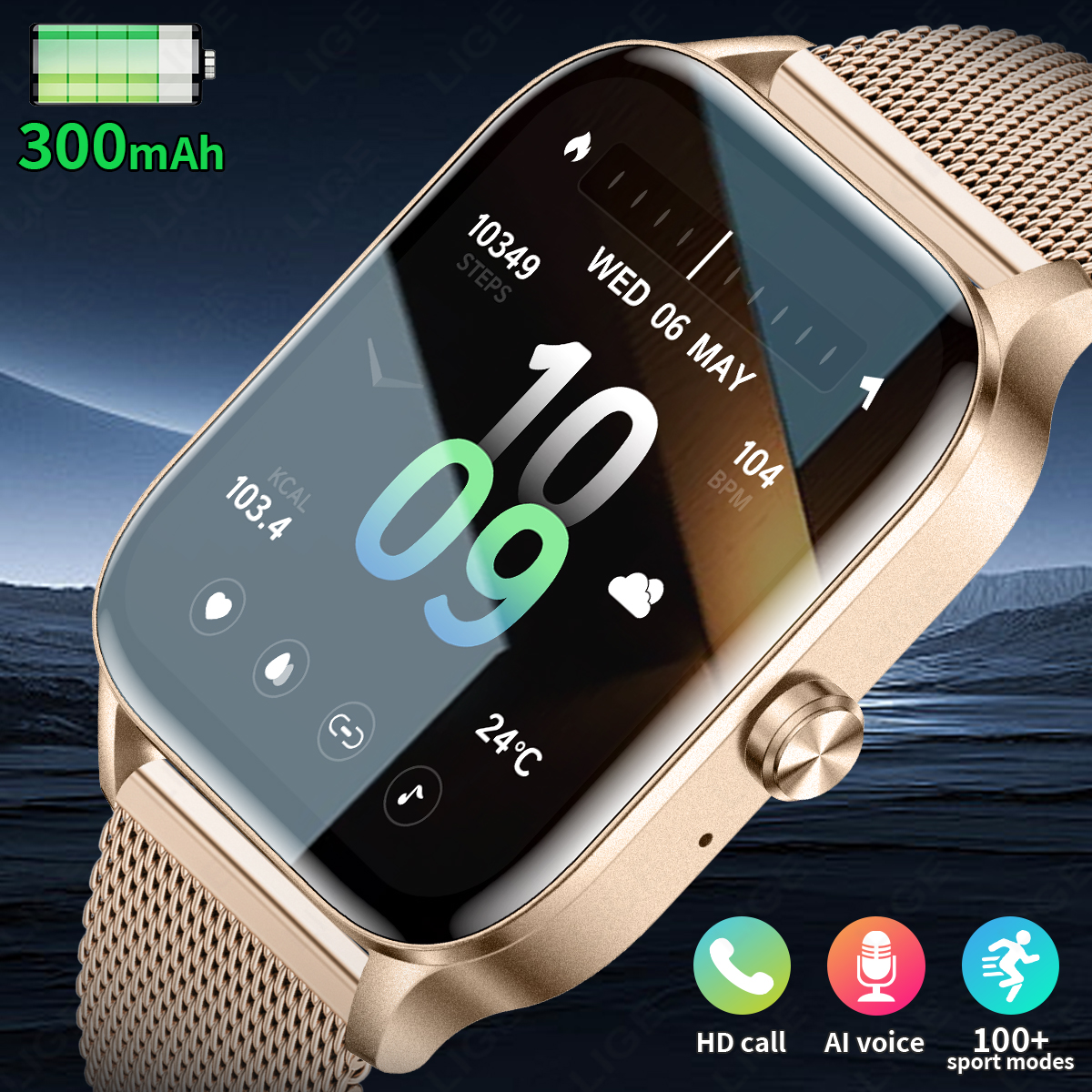 LIGE Fashion Smart Watch Women – обзор и цена Smartwatch Face