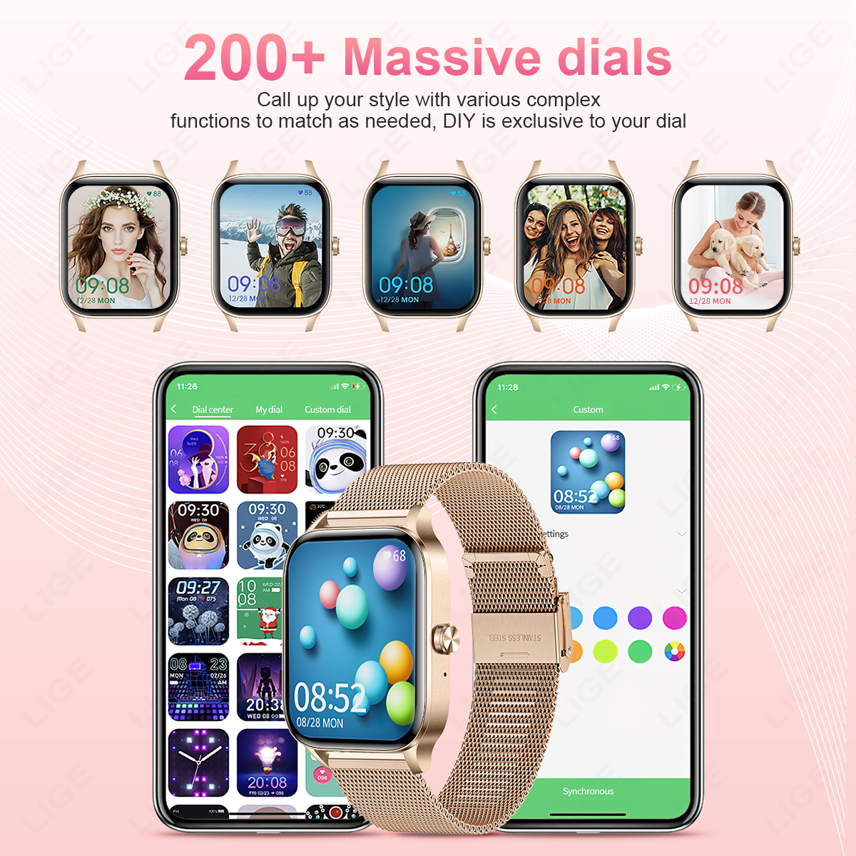 LIGE Fashion Smart Watch Women – обзор и цена Smartwatch Face