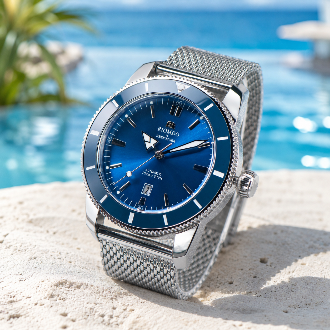 RIOMDO&RF Luxury Brand Men's A – обзор и цена Stainless Mesh Band