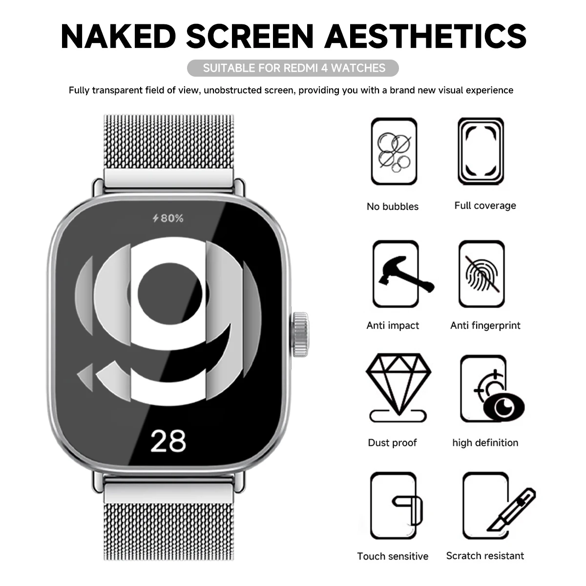 Tempered Glass for Xiaomi Redm – обзор и цена Smartwatch Icon