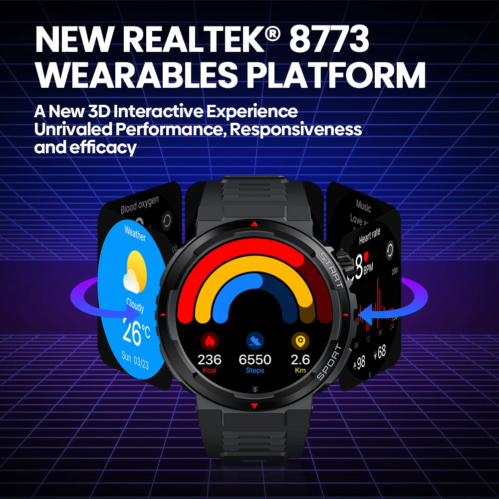 New Zeblaze Ares 3 Plus 1.43'' – обзор и цена Smartwatch Face