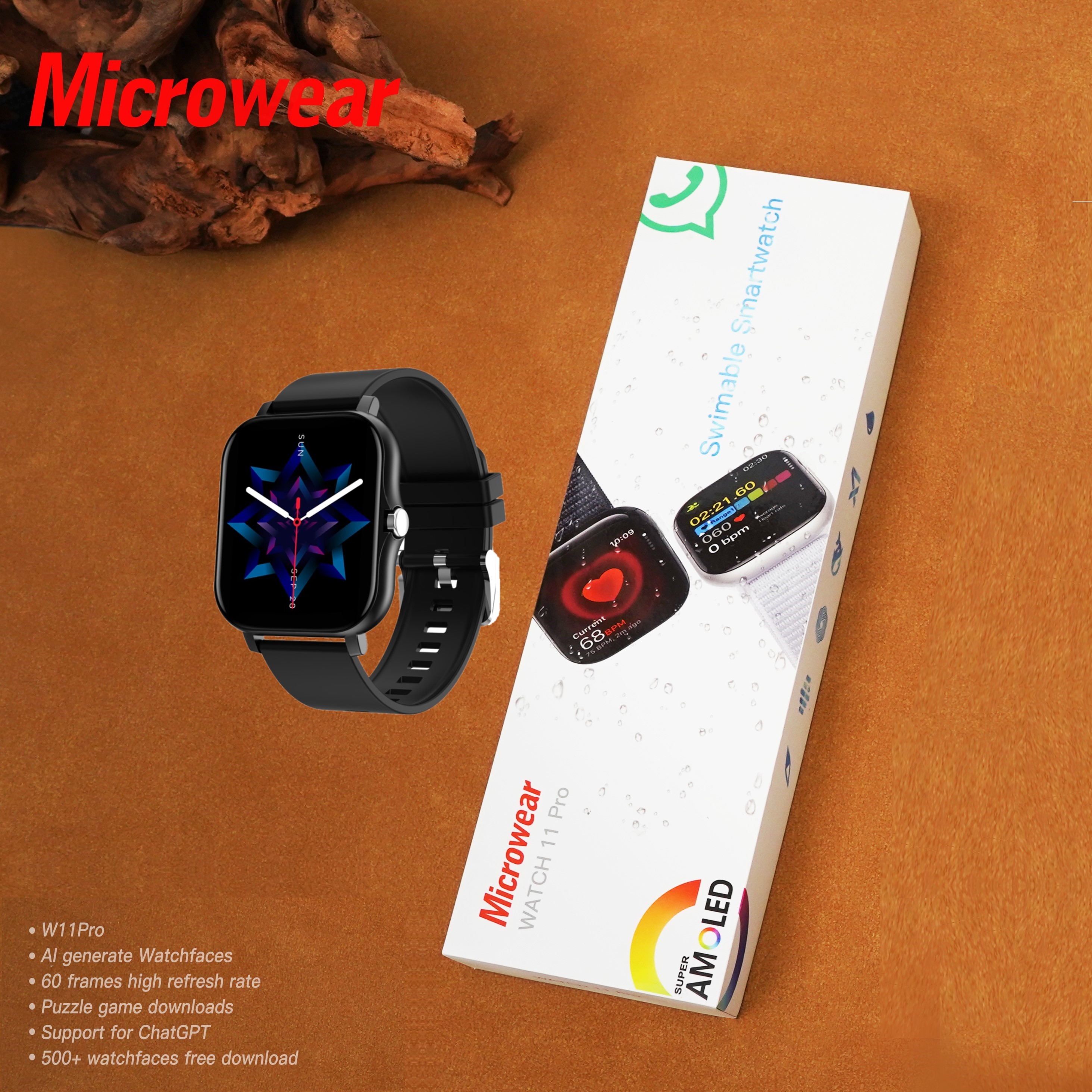 Swiming-proof W11P Smartwtch R – обзор и цена Smartwatch M Active