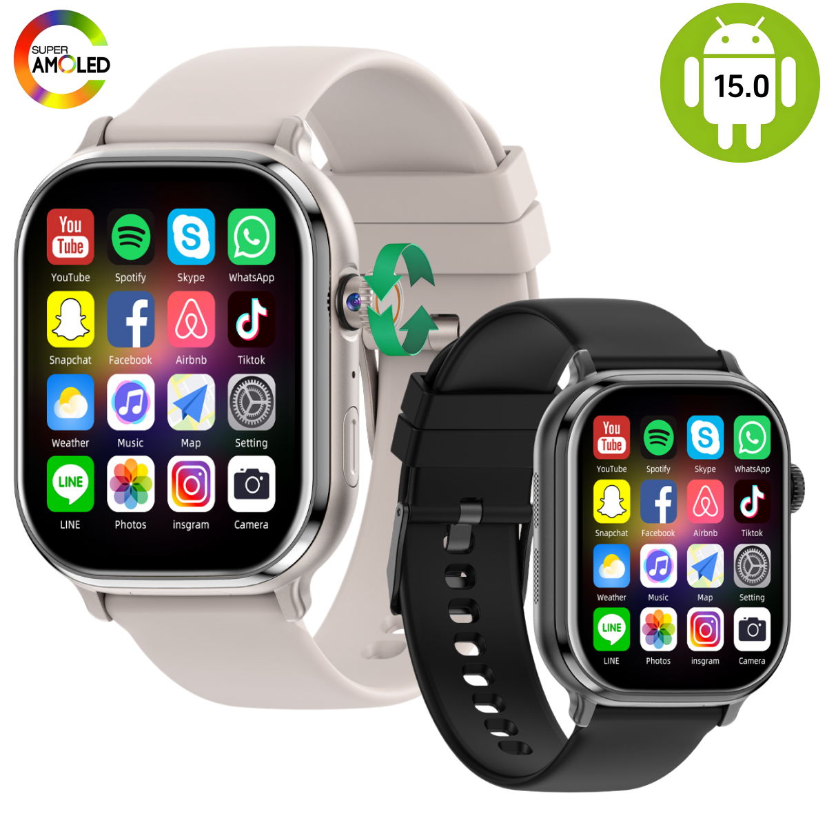 New VP69 2.39inch Amoled Andro – обзор и цена Smartwatch Id