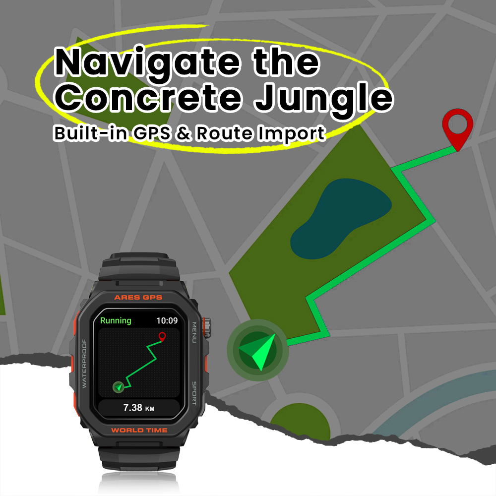 New Zeblaze Ares GPS Smart Wat – обзор и цена Smartwatch Face