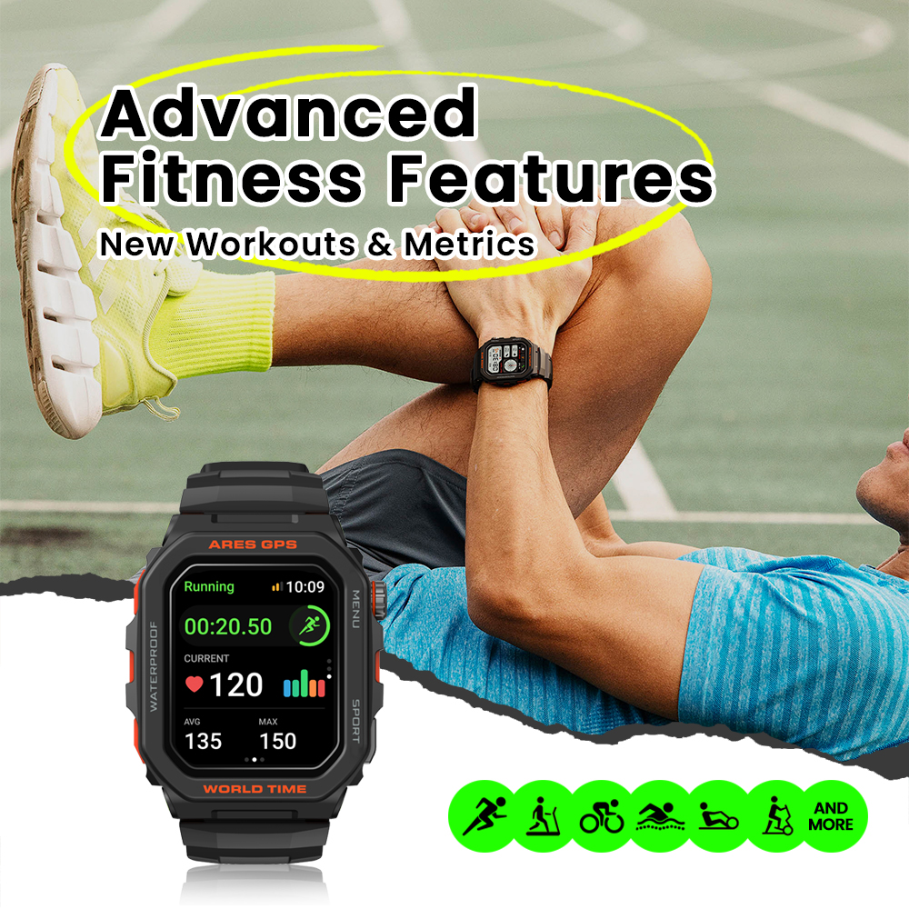 New Zeblaze Ares GPS Smart Wat – обзор и цена Smartwatch Face