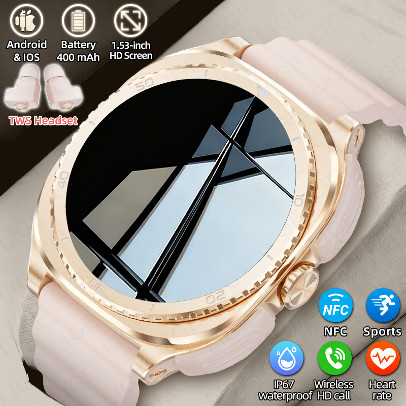 LIGE 2 In 1 TWS Headset Smart  – обзор и цена Smartwatch Headset