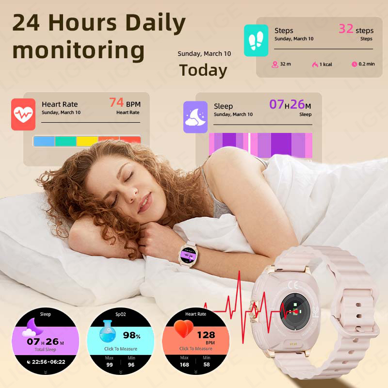 LIGE 2 In 1 TWS Headset Smart  – обзор и цена Smartwatch Headset