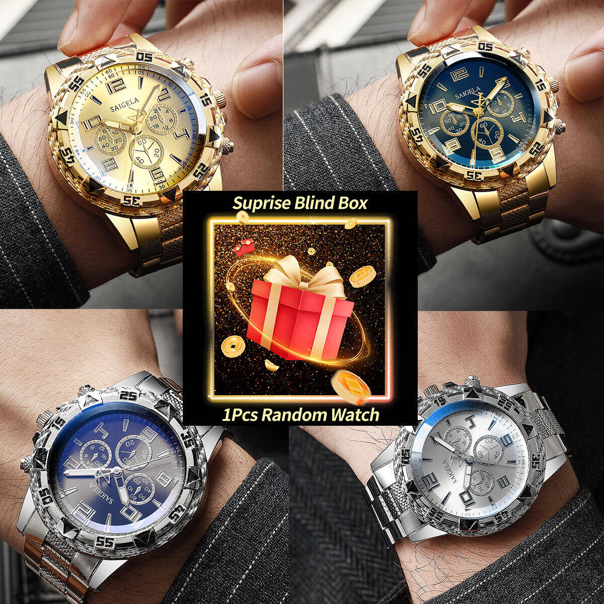 1PC Surprise Mystery Watch Bli – обзор и цена Accessories With Watch