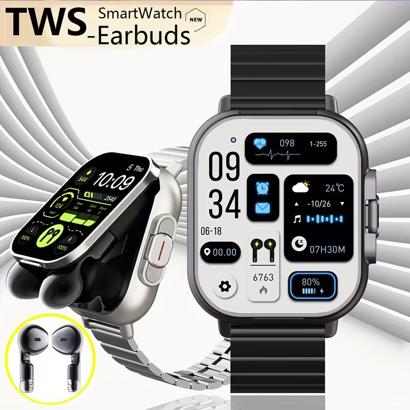 NFC Smart Watch TWS 2-in-1 Hea – обзор и цена Smartwatch Headset