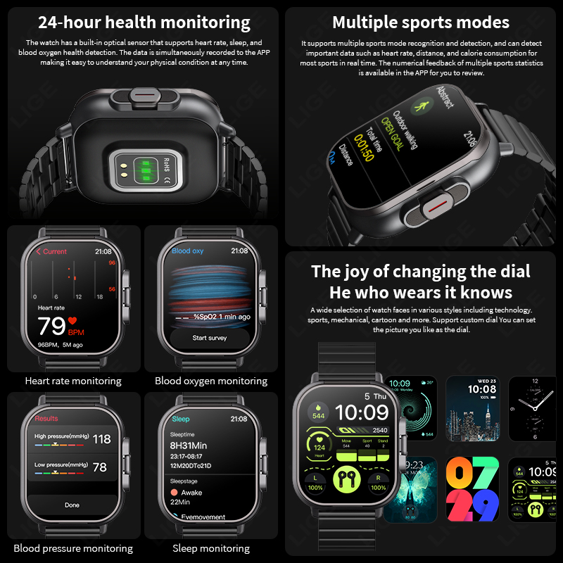 NFC Smart Watch TWS 2-in-1 Hea – обзор и цена Smartwatch Headset
