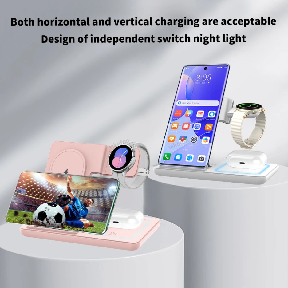 3 In 1 Foldable Wireless Charg – обзор и цена Smartwatch Ac
