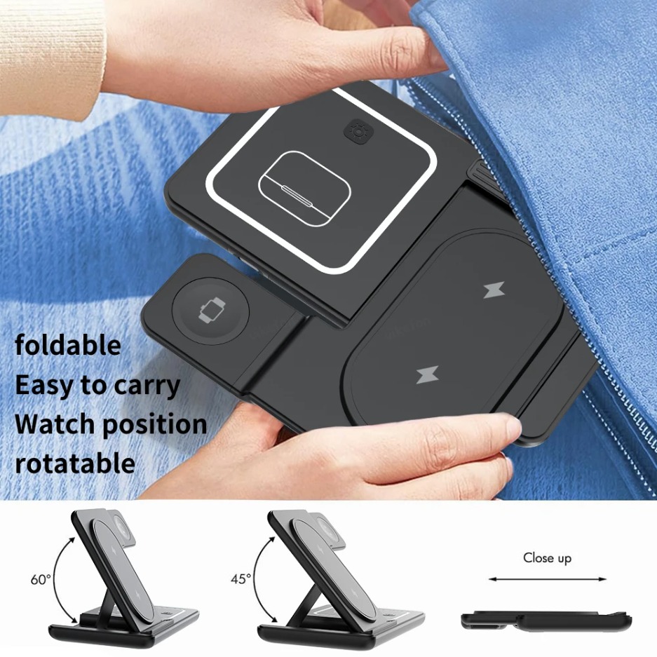 3 In 1 Foldable Wireless Charg – обзор и цена Smartwatch Ac