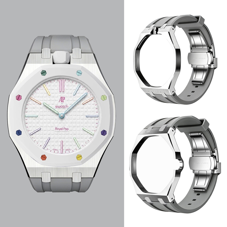 One-Piece Stainless Steel Case – обзор и цена Silicone Band Replacement