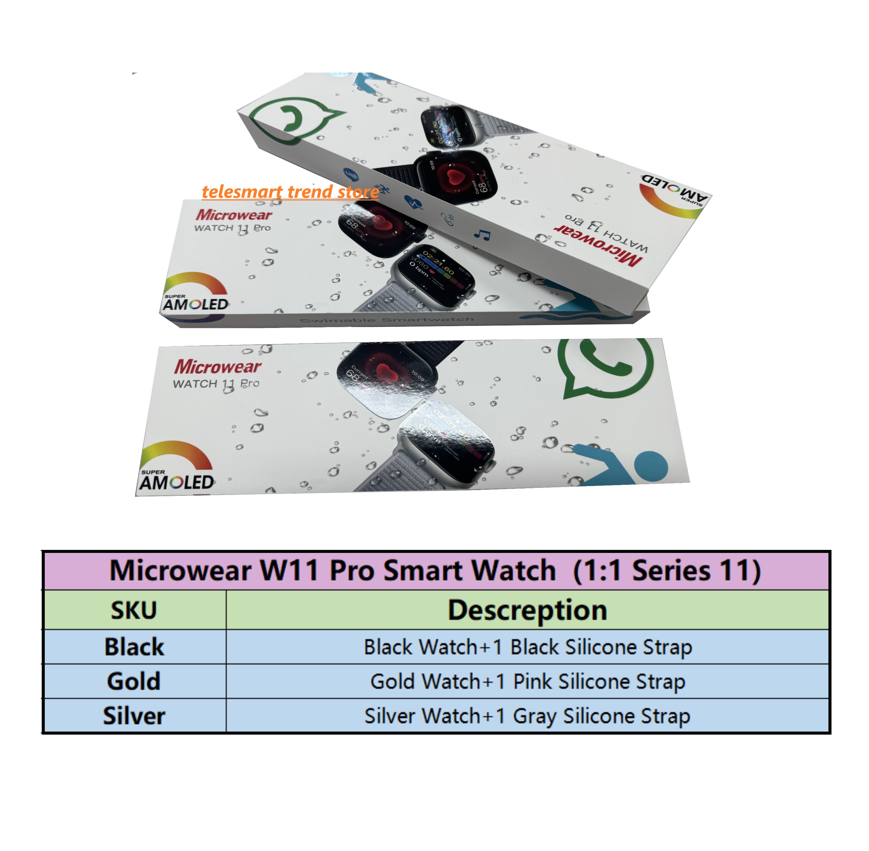 Latest W11 Pro Smart Watch S11 – обзор и цена Smartwatch M Active